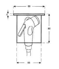 Nuova Rade Duş Yuvası kapaklı yuvarlak