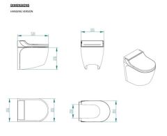 RELAX 24V GEBERİT TUVALET, BEYAZ, DUVARA MONTAJ