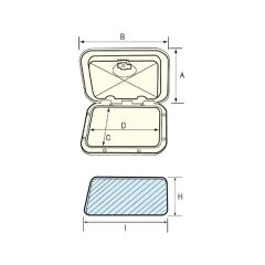 SU GEÇİRMEZ GÖMME KAPAK-SİYAH 353x606MM * 197294