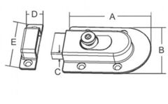 Sürgü Kilit Dikey 100mm