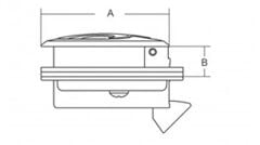 Paslanmaz Çelik Gömme kulp 61mm Kilitli
