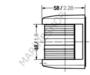 Aqua Signal 25 Serisi Pupa Seyir Feneri Siyah