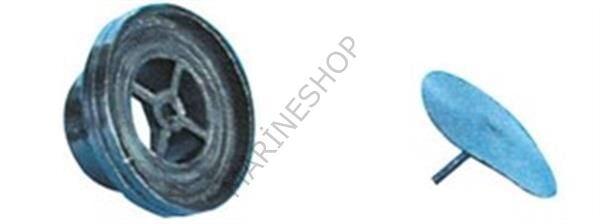 Tahliye Borusu Siyah, Valfli Ø22mm