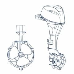 NUOVA RADE PERVANE KORUYUCU, 9-25 HP, Ø23CM, SARI