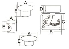 Tutmalı Dolap kilidi, Oval