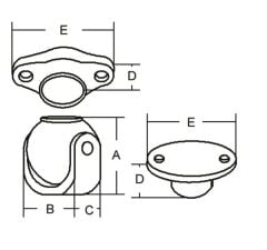Kapı ve pencere stoperi 34x34mm