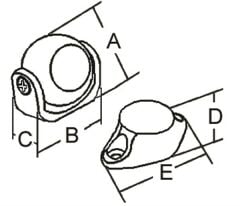 Kapı ve pencere stoperi 34X34MM