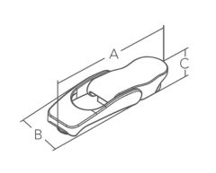 Gergili Kilit, anahtarlı 82x25mm