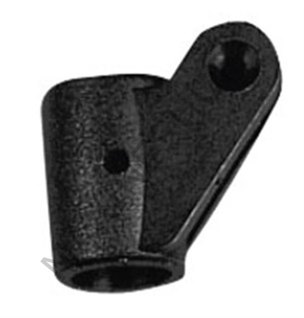 Tente Parçası, Plastik. Siyah Ø22mm