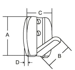Elbise Askısı 50x28 mm.