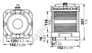Aqua Signal 55 Serisi Pupa Seyir Feneri 24V Siyah