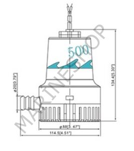 Seamaxx Sintine Pompası 500Gph 24V