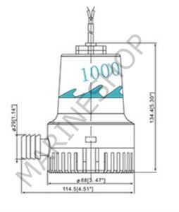 SEAMAXX Sintine Pompası 1000Gph 24V