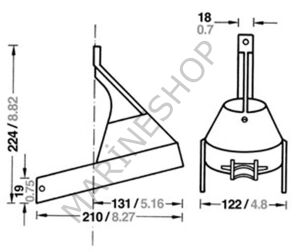 Aqua Signal KIEL LED Güverte Aydınlama Lambası 10V-30V Siyah Gövde