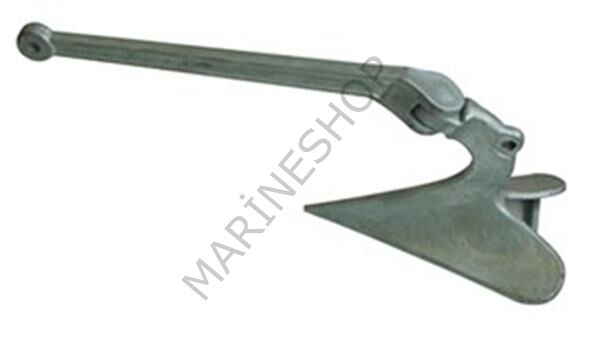 Pulluk tipi çıpa, galvaniz 7KG