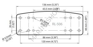 Rokk Lok Montaj Plakası Raymarine A6/A7 - RL506