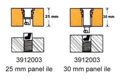 PYI Farş montaj aparatı pirinç 20-30mm