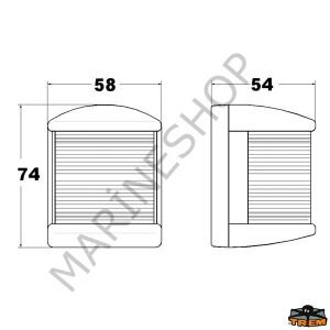Trem Croce del Sud İskele/Sancak Seyir Feneri Beyaz