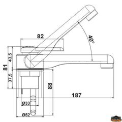 CAN RB1487 Musluk, soğuk su