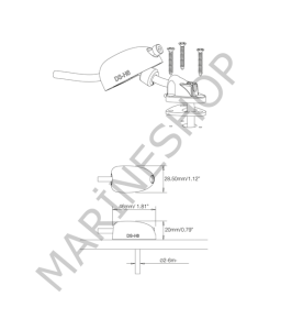 DS-H6 KABLO ÇIKIŞI, PLASTİK, SİYAH, 2-6MM