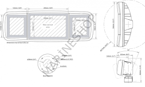 SPD-4XI-W DECK POD 4I/2I + 7'' EKRAN İÇİN