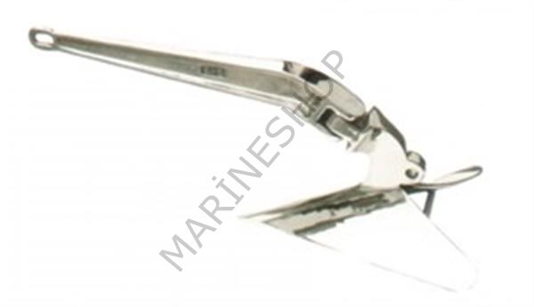 Pulluk tip çıpa, paslanmaz çelik 12KG