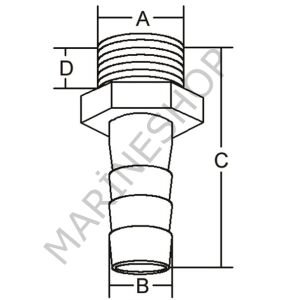 Hortum rakoru 3/8'' x 10 mm