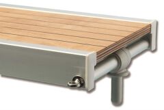 TREM PASERELLA ALUMİN.,KAYMAZ AHŞAP YÜZEYLİ 190CM