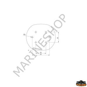 Trem İskele Seyir Feneri 12V Siyah