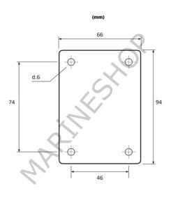 Scout Pa 3 Anten Montaj Braketi Fiberglas Beyaz