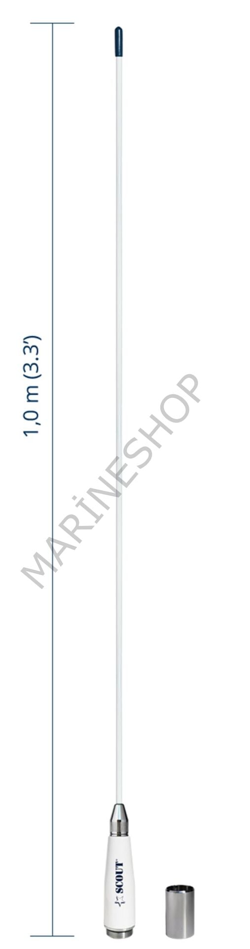 Scout Quick 4 Vhf Anteni Fiberglass 1 Metre