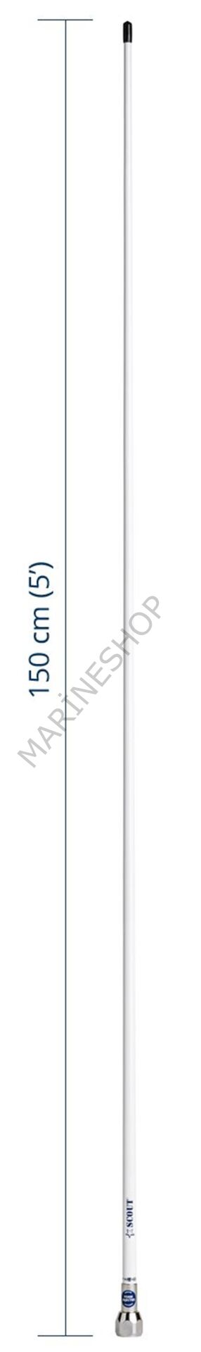 Scout Quick 2 Vhf Anteni Fiberglass 1.5 Metre