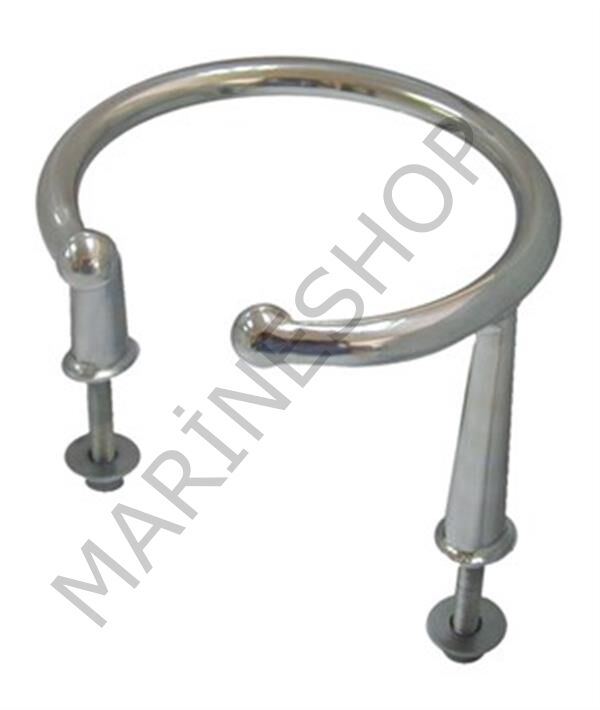 Tekli Paslanmaz Çelik Bardak tutucu Saplamalı