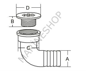 Su gideri 25MM İKİ PARÇALI