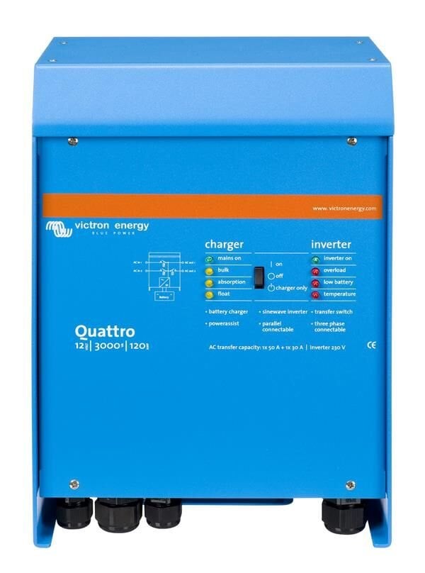 Quattro 12V/3000VA/120A-50A/50A İnverter/Charger