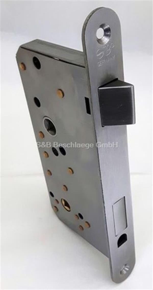 Polisajlı paslanmaz çelik tuvalet kapısı kilidi, sol