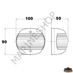 Trem Pruva Seyir Feneri Beyaz