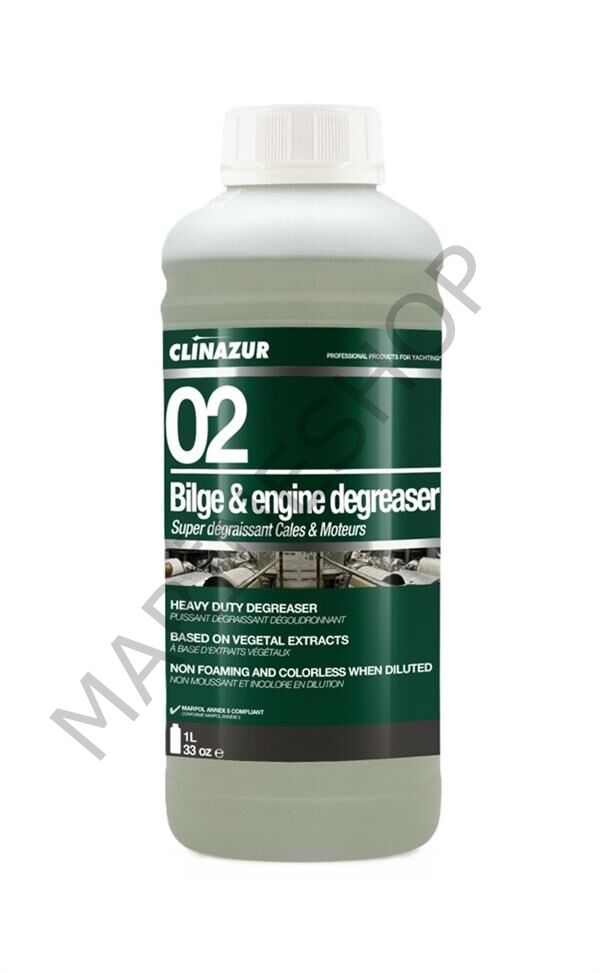 Clin Azur-02- Biolojik Çözünen Sintine Temizleyici 1 Litre