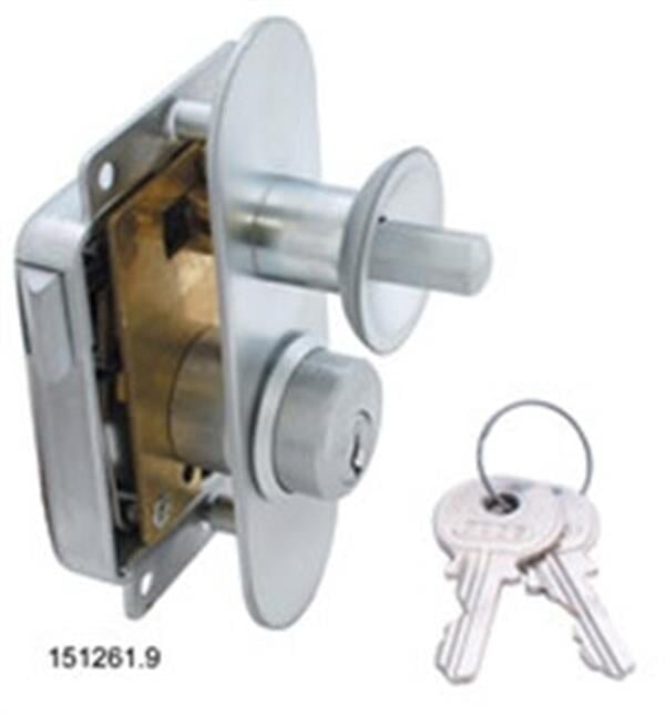 Basmalı Kilit Anahtarlı 55X78mm Sol