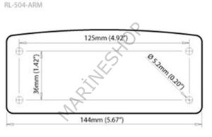Scanstrut RL-504-ARM Rokk Montaj Plakası