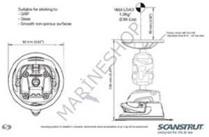ROKK MINI RLS-405 VAKUMLU MONTAJ BRAKETİ