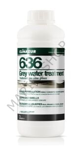 Clin Azur -636- Gri Su Tankı Temizleyici 1 Litre