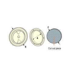 NUOVA RADE PLASTİK KONTROL KAPAĞI Ø100MM