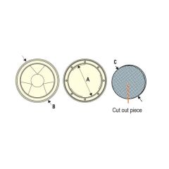 KONTROL KAPAKÇIĞI, BEYAZ Ø104MM