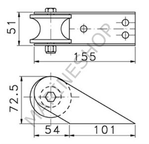 Baş makarası 51x155mm