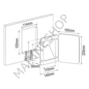 Nuova Rade Plastik Yuva ve Kapaklı Yakıt Dolum Ağzı 38mm