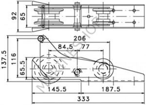 Baş makarası 333X92X65