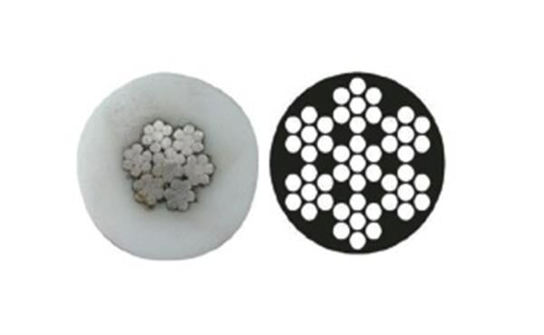 PASLANMAZ ÇELİK İZOLELİ HALAT, 4x8MM, 7x7, AISI316