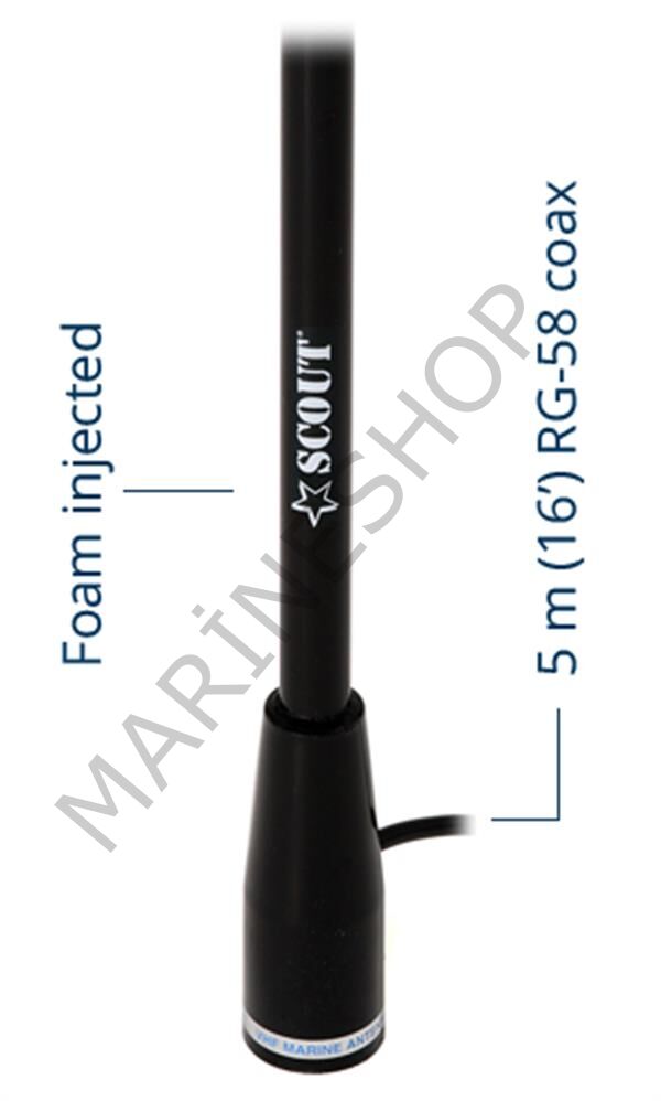 KS-22 VHF Fiberglas Anten 1,5 m