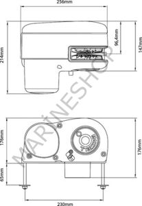Maxwell HRC6-6 Serisi 600W 12V 6 mm Tambursuz Yatay Irgat
